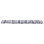 vidaXL Coussins de chaise longue lot de 2 gris motif à carreaux