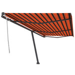 vidaXL Auvent manuel rétractable sur pied 600x300 cm Orange et marron