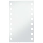 vidaXL Miroir mural à LED pour salle de bains 60x100 cm