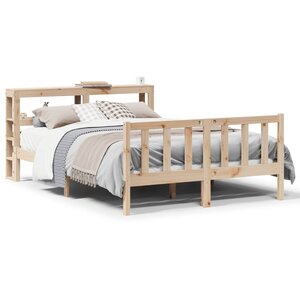 vidaXL Cadre de lit sans matelas 140x190 cm bois de pin massif