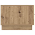 vidaXL Table basse Chêne artisanal 49 x 50 x 37 cm Bois d'ingénierie