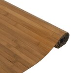 vidaXL Tapis rectangulaire marron 60x300 cm bambou