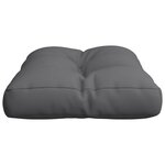 vidaXL Coussin de palette anthracite 50x40x12 cm tissu