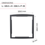 Cadre d'encastrement gris anthracite 7016m