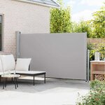 vidaXL Auvent latéral rétractable de patio 170x300 cm Gris