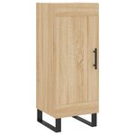 vidaXL Buffet haut Chêne sonoma 34 5x34x180 cm Bois d'ingénierie