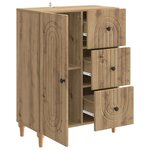 vidaXL Buffet Chêne artisanal 66 x 34 5 x 90 cm Bois d'ingénierie