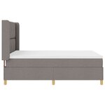 Lit Box Spring vidaXL avec matelas en taupe 140x190 cm en tissu