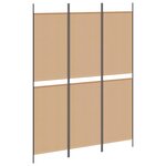 vidaXL Paravent à 3 panneaux Beige 150 x 200 cm Tissu