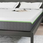 vidaXL Matelas Blanc et Gris 140 x 190 cm Ressort ensaché