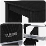 vidaXL Table à dîner 180 x 85 x 75 cm Bois d'ingénierie Chêne noir