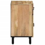 vidaXL Table de chevet 50x33x60 cm bois de manguier massif
