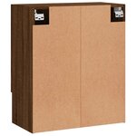 vidaXL Armoire murale chêne marron 60x31x70 cm bois d'ingénierie