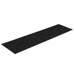 vidaXL Tapis d'escalier autocollants 30 pièces 76 x 20 cm Noir Rectangulaire
