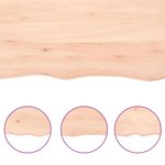 vidaXL Étagère murale 100x60x(2-6) cm bois de chêne massif non traité