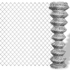 vidaXL Clôture à mailles losangées Acier galvanisé 15x1 5 m Argenté