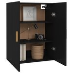 vidaXL Armoire murale suspendue Noir 69 5x34x90 cm
