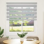 vidaXL Store zèbre gris clair largeur du tissu 120 9 cm polyester