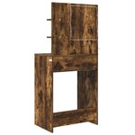 vidaXL Tables de maquillage pour chambre Chêne fumé 80 x 39 6 x 135 cm
