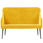 Banc banquette 110 x 76 x 80 cm velours jaune 02_0010635