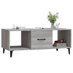 vidaXL Table basse sonoma gris 102x50x40 cm bois d'ingénierie