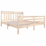 vidaXL Cadre de lit sans matelas bois massif