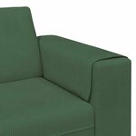 vidaXL Sofa en tissu Vert foncé 208 cm Tissu en velours côtelé