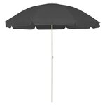 vidaXL Parasol de plage anthracite 240 cm