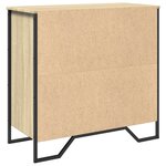 vidaXL Buffet chêne sonoma 78x35 5x74 5 cm bois d'ingénierie