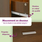 vidaXL Armoire à tiroirs Chêne marron 40x50x76 cm Bois d'ingénierie