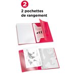 OXFORD Cahier Easybook agrafé - 17 x 22 cm - 96p seyes - 90g - Rouge