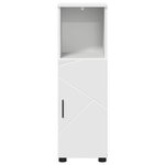 vidaXL Cabinet de salle de bain avec stockage Blanc 30 x 35 x 95 cm