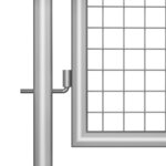 vidaXL Portail de jardin en acier galvanisé 400 x 75 cm argent