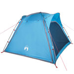 vidaXL Tente de camping 4 personnes bleu libération rapide imperméable