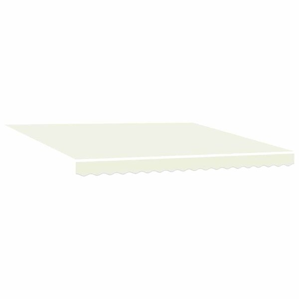vidaXL Auvent Rétractable Crème 400 × 300 cm Tissu  Métal