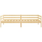 vidaXL Lit de jour sans matelas bois de pin massif 90x200 cm