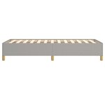 vidaXL Cadre de lit sans matelas gris clair 100x200 cm tissu