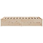 vidaXL Cadre de lit sans matelas 160x200 cm bois massif de pin