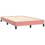 vidaXL Cadre de lit sans matelas rose 120x200 cm velours