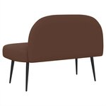 vidaXL Banc rembourré avec dossier Marron 110 x 60 x 76 cm Simili cuir