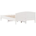 vidaXL Cadre de lit sans matelas blanc 120x200 cm bois de pin massif
