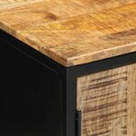 vidaXL Cabinet de chevet 2 Pièces Marron et Noir 50 x 30 x 45 cm