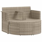 vidaXL Canapé de jardin 8 Pièces Gris clair et gris foncé polyrotin