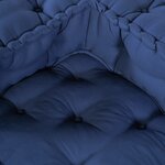 Poufs modulaires vidaXL 3 pièces en tissu indigo