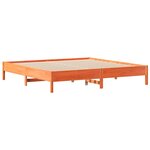 vidaXL Cadre de lit sans matelas cire marron 180x200cm bois pin massif
