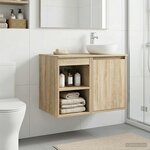 vidaXL Meuble de Salle de Bain In-between Chêne Sonoma 30 x 41 x 50 cm