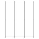 vidaXL Cloison de séparation 3 panneaux Blanc 150x200 cm Tissu