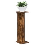 vidaXL Support de Plante 2 pièces Chêne fumé 25 x 25 5 x 80 5 cm
