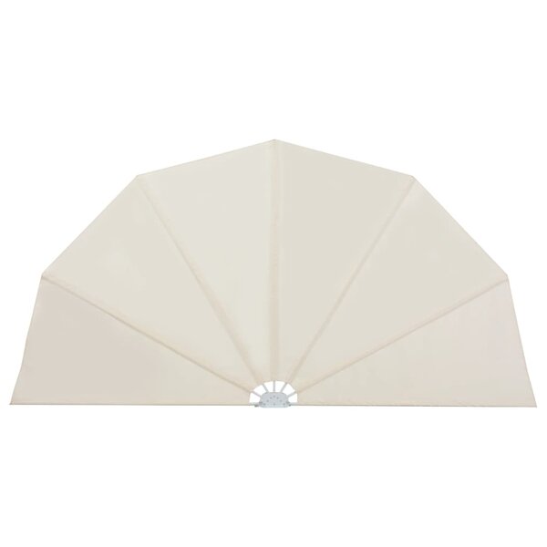 vidaXL Auvent latéral pliable de terrasse Crème 200 cm