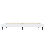 vidaXL Cadre de lit Blanc 140x190 cm bois d'ingénierie